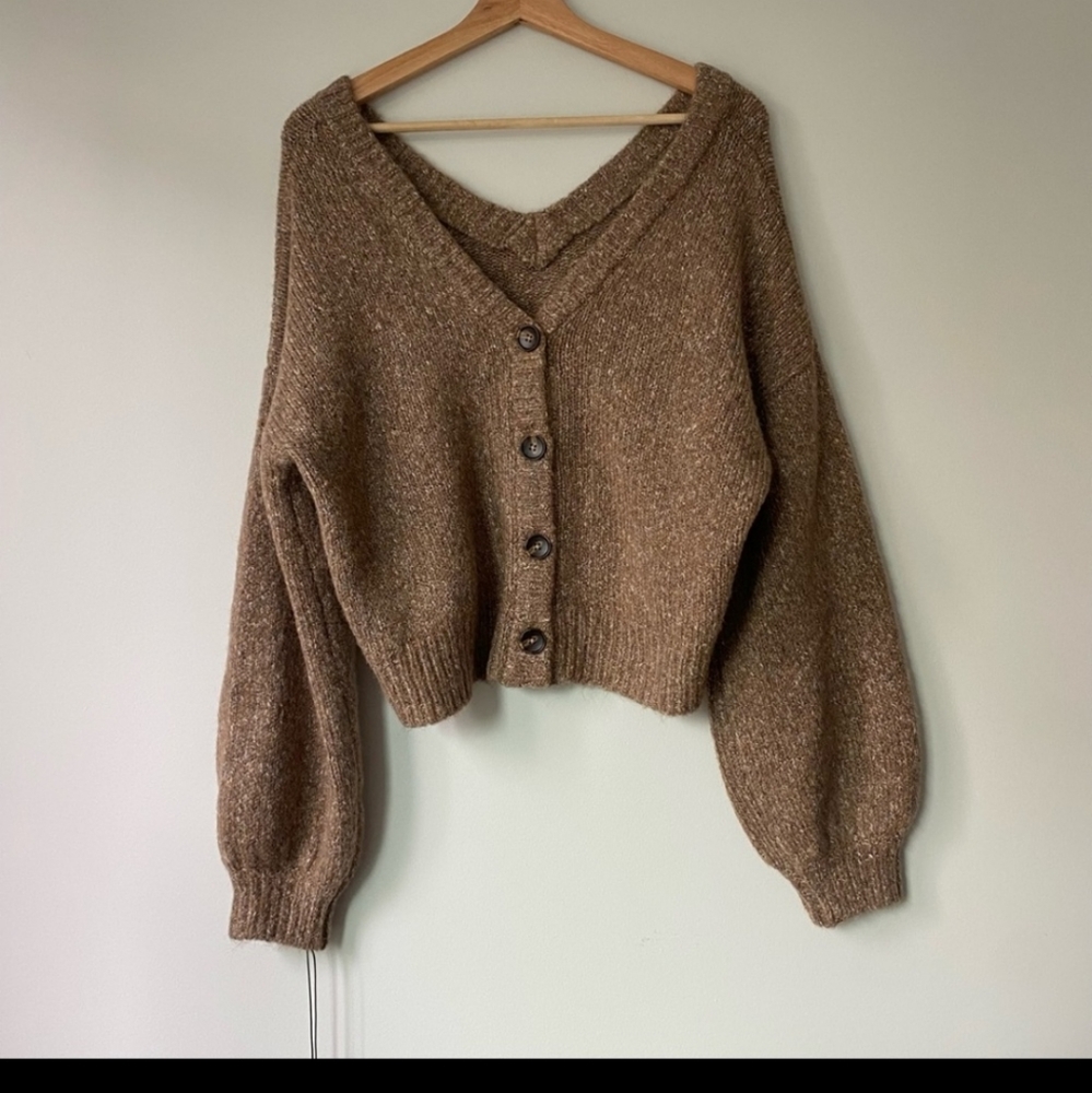 NWT WILLIAM RAST cropped cardie L